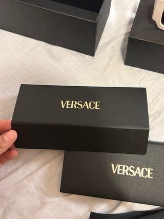 Occhiali da sole Versace bianchi e marroni