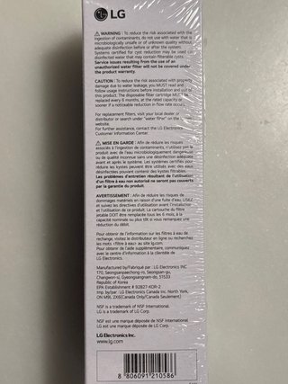 Filtro LG LT1000P/PC/PCS para nevera
