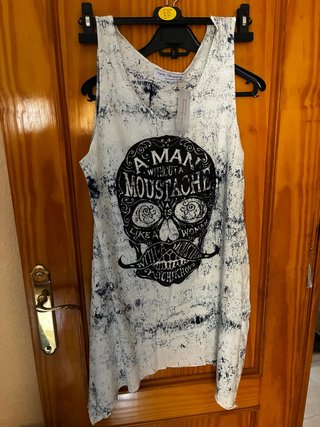 Vestido estampado calavera