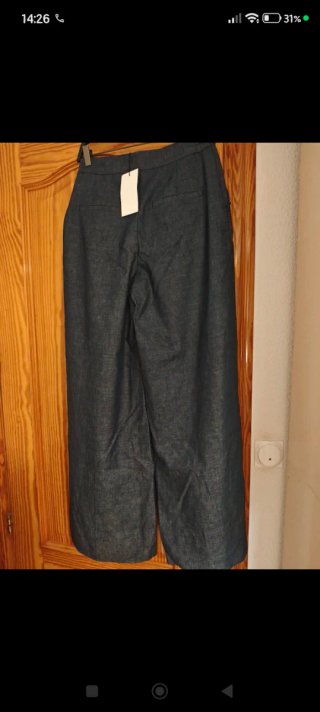 Conjunto chaleco y pantalón azul/gris