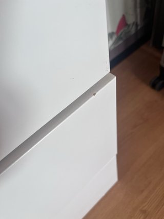 Cómoda 3 cajones blanca IKEA NORDLI