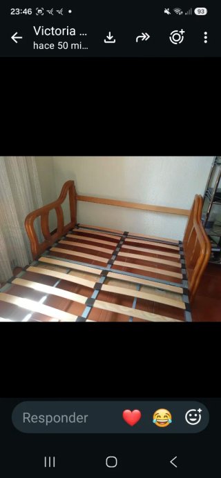 Sofá Cama Madera y Tela