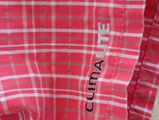 Camicia a quadri Adidas donna rossa