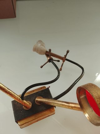 Applique Lampada Vetro Rosso e Turchese