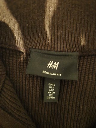 Jersey H&M Marrón Media Cremallera