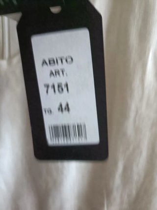 Abito in lino bianco