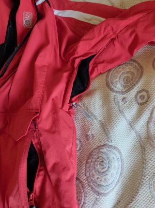 Chaqueta & pantalón de esquí roja/negra Trespass