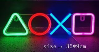 Insegna Neon + Zerbino simboli gamer Prezzo unico