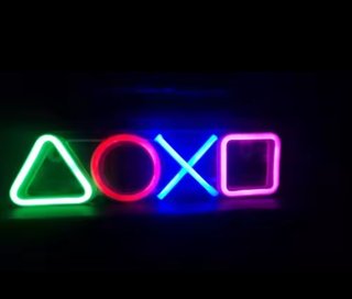 Insegna Neon + Zerbino simboli gamer Prezzo unico
