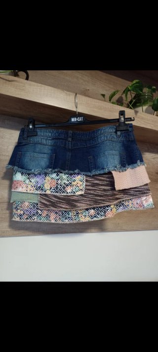 Minifalda vaquera Smash patchwork