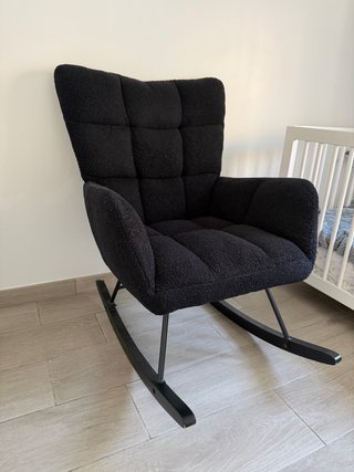 Silla mecedora/lactancia negra