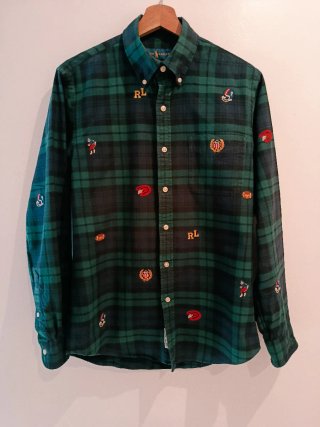 Camisa Polo Ralph Lauren cuadros bordada