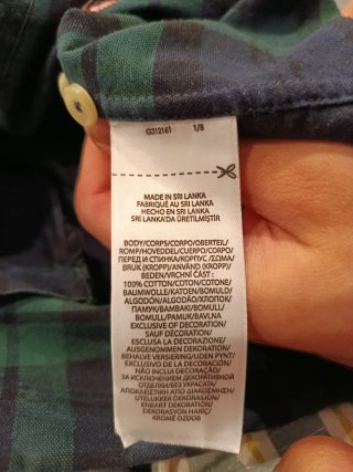 Camisa Polo Ralph Lauren cuadros bordada