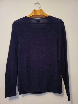 Jersey H&M punto fino azul Talla M