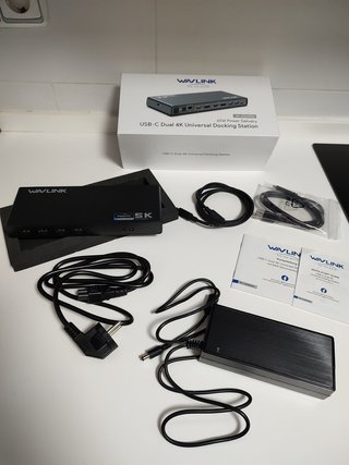 Base WAVLINK USB-C Dual 4K 65W PD