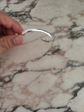 Brazalete de plata para mujer