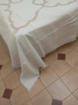 Colcha de encaje de Cantú de lino nueva