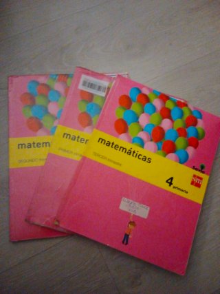 Libros 1-2-3 trimestre de matemáticas 4 primaria