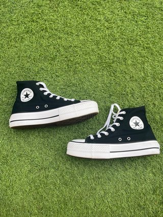 Zapatillas Converse negras plataforma