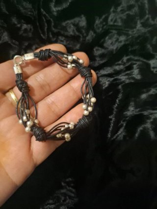 Pulsera Cuero y Plata 925