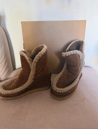 Mou Botas Camel Cuña
