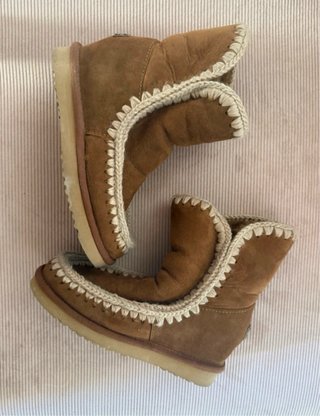 Mou Botas Camel Cuña