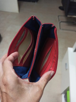 Monedero tarjetero de piel mujer