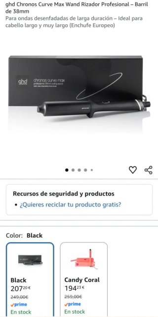 GHD Chronos Curve Max Wand Rizador (SIN CAJA)
