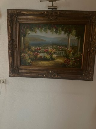 Cuadro decorativo madera y cristal