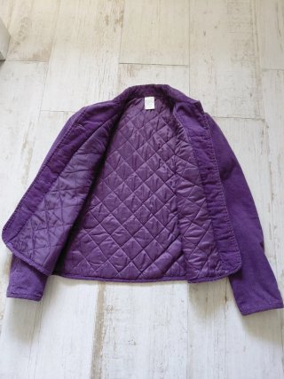 Americana morada mujer pana