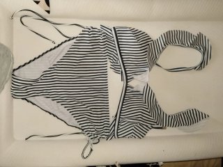 Bikini Rayas Blanco y Negro