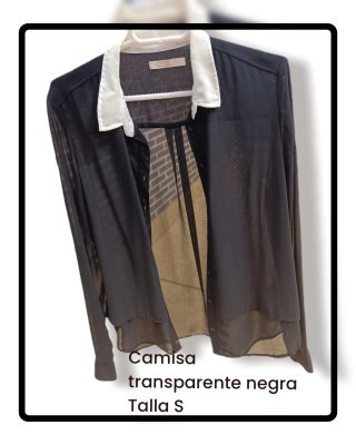 Camisa negra mujer