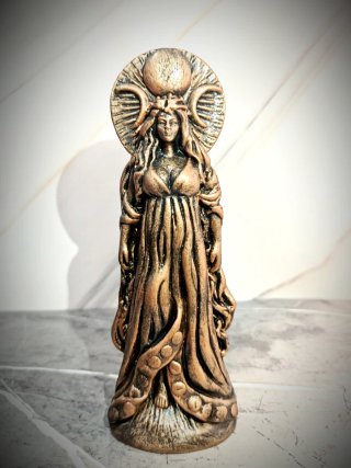 Statua Selene Dea Della Luna Gotica Esoterica