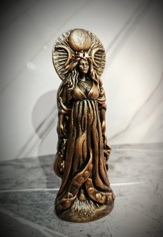 Statua Selene Dea Della Luna Gotica Esoterica