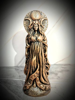 Statua Selene Dea Della Luna Gotica Esoterica