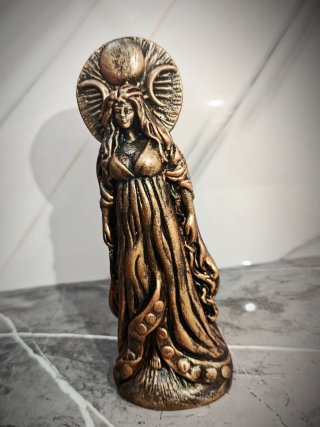 Statua Selene Dea Della Luna Gotica Esoterica