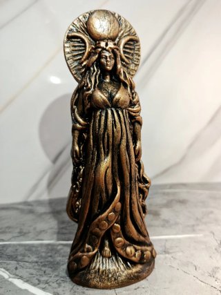 Statua Selene Dea Della Luna Gotica Esoterica