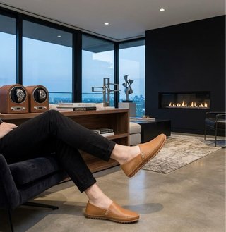 Mocasines de piel