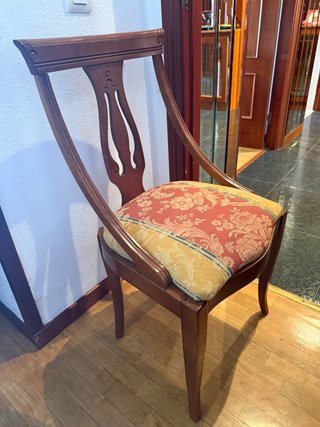 Mesa comedor y 6 sillas madera