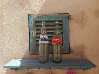 Kit bottiglie Fanta e Coca-Cola vintage