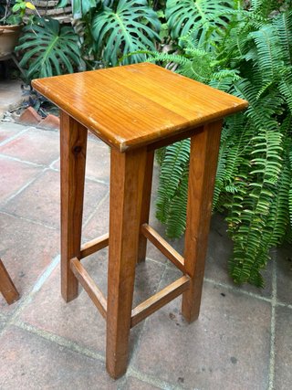 Pack 3 Taburetes Altos Madera 75cm