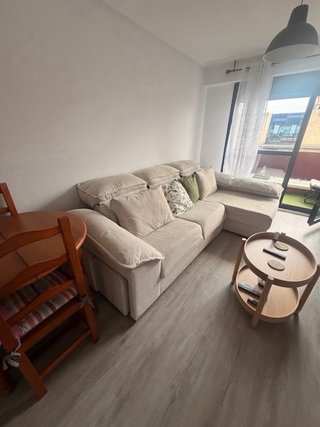 Chaiselongue beige tela 1 año uso
