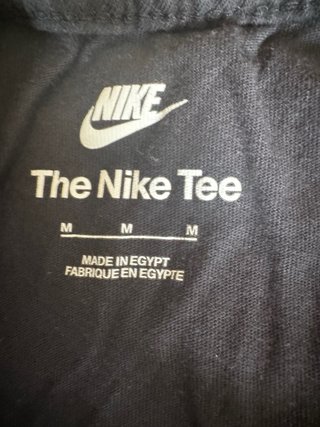 Camiseta Nike Negra Logo Bordado Talla M