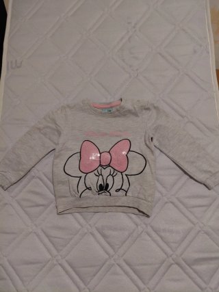 Sudadera Niña Minnie Mouse Lentejuelas