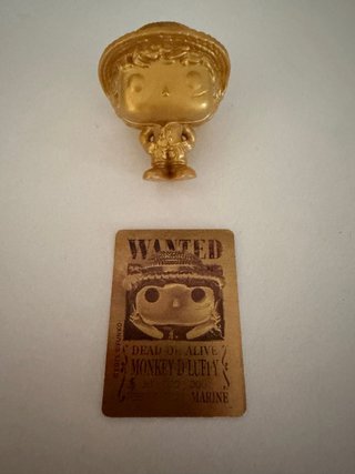 Figura Luffy Dorado Funko Pop Wanted