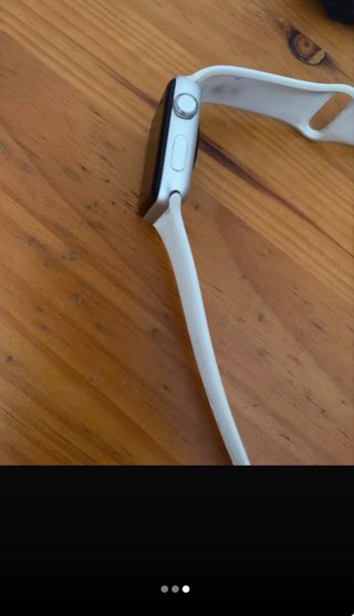 Apple Watch Plata con Correa Blanca