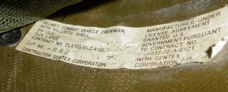 US Army US Marines Crew Tanker Helmet, by Gentex