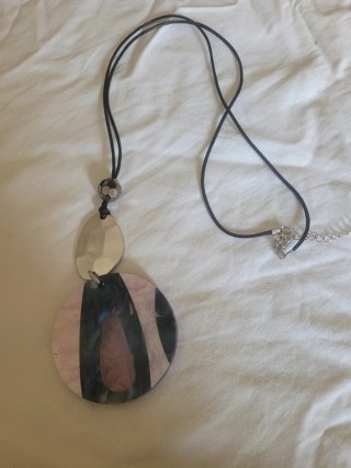 Collar mujer multicolor con colgante
