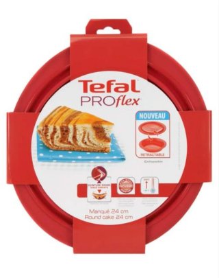 Molde silicona para tartas rojo