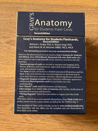 Gray's Anatomy for Students Flash Cards (INGLÉS)